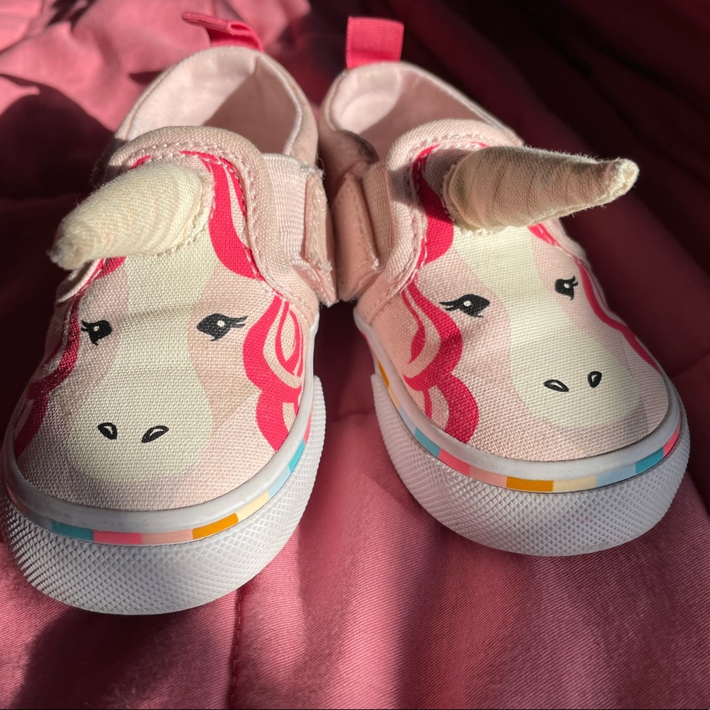 Vans Pink Unicorn Slip-on Sneakers